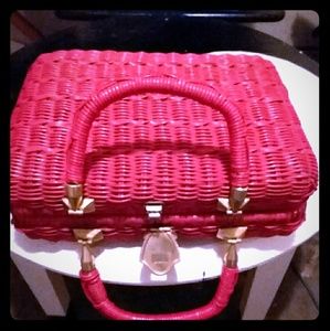 Vintage wicker purse/handbag